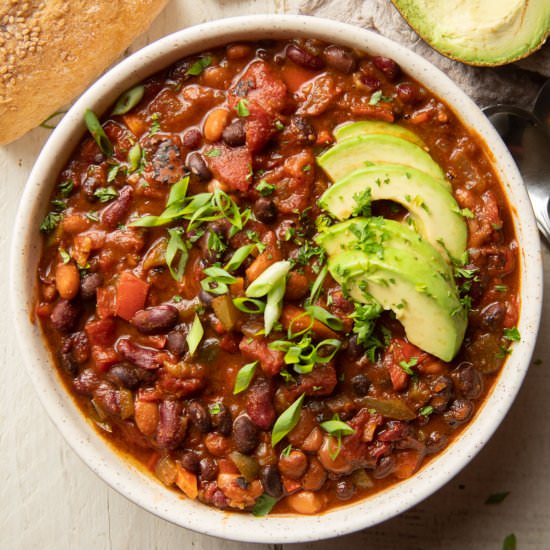 Vegetarian Slow Cooker Chili