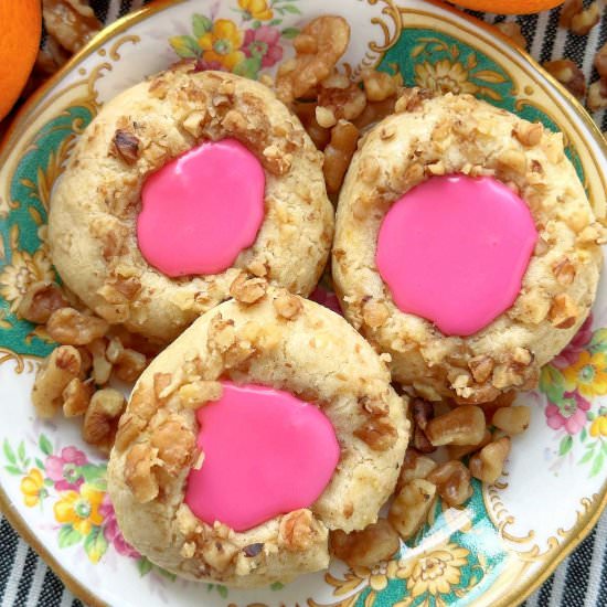 Thumbprint Cookies with Icing