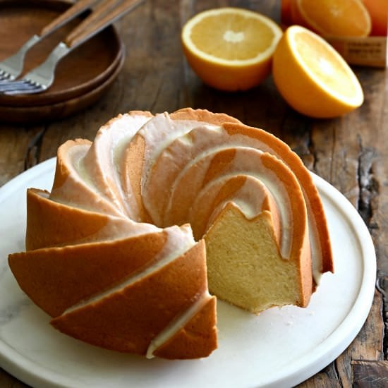 Glazed Orange Pound Cake