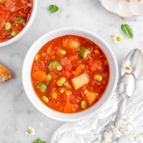 One Pot Vegetable Soup