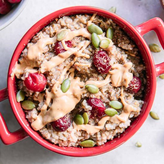 Cranberry Oatmeal Bowl