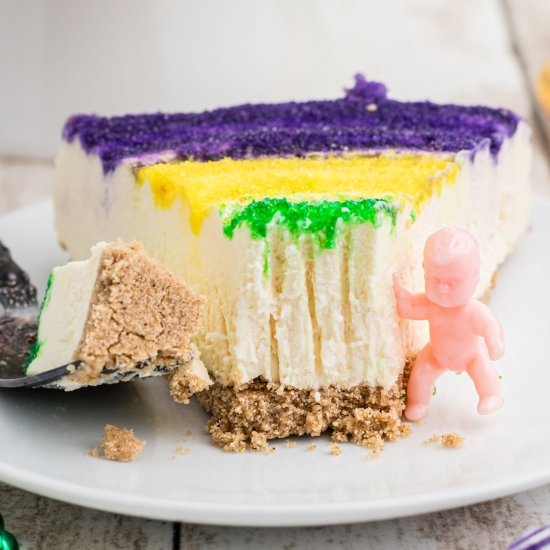 Mardi Gras Cheesecake