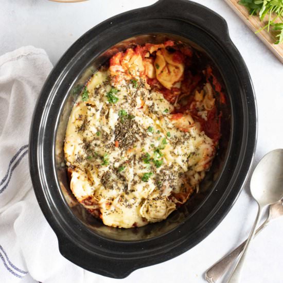 Easy Slow Cooker Tortellini