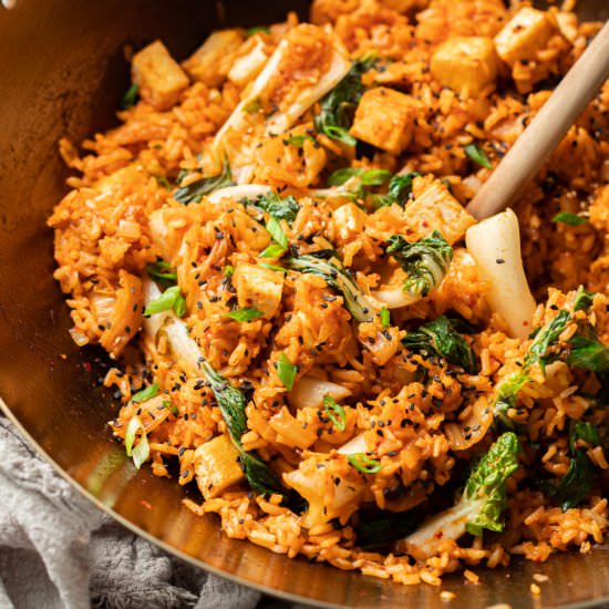 Vegan Kimchi Fried Rice