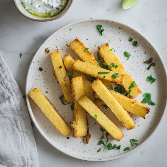 Baked polenta fries
