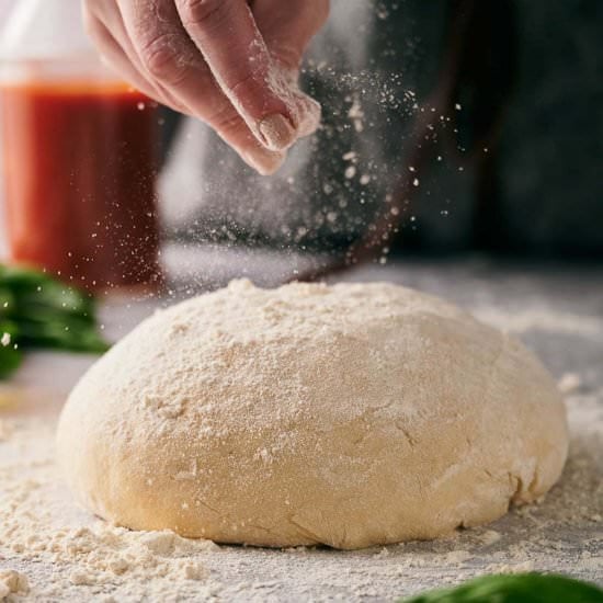 Homemade pizza dough