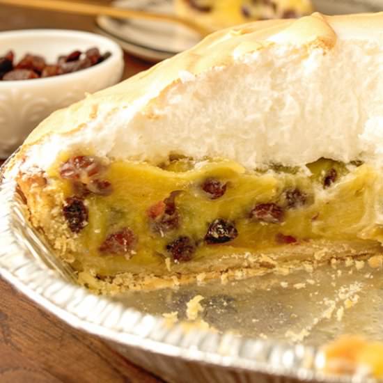 Sour Cream Raisin Pie