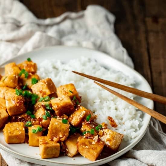 Honey Garlic Tofu