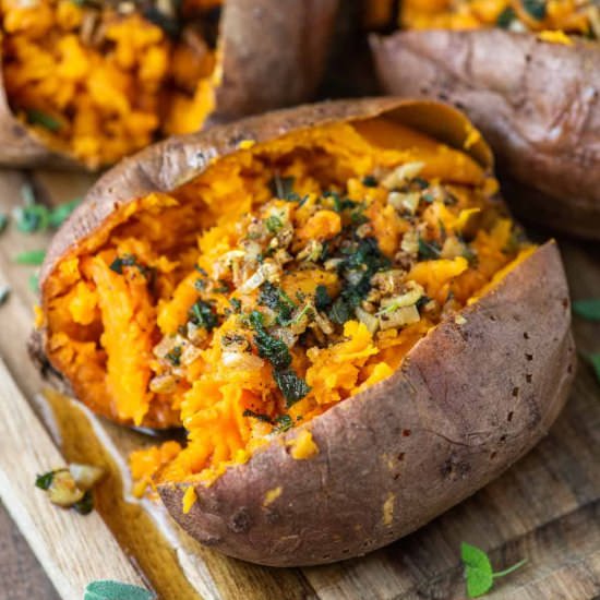 Smoked Sweet Potatoes