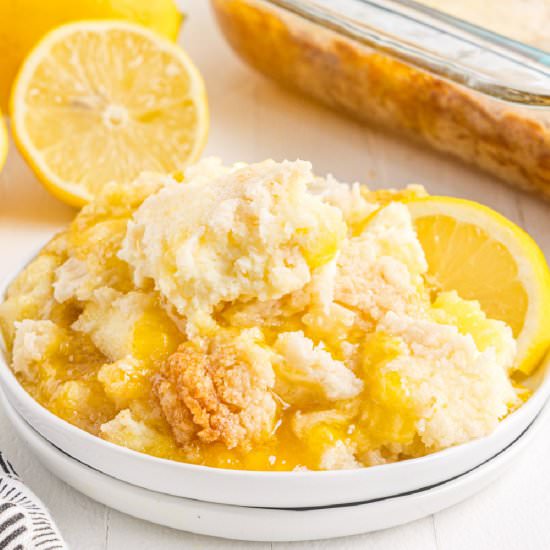 Lemon Dump Cake (with Cream Cheese)