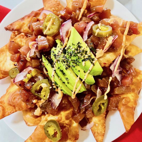 Ahi Tuna Poke Nachos