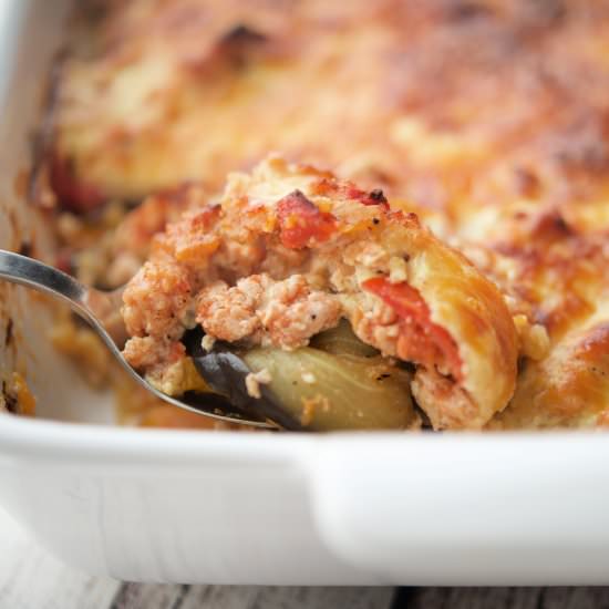 Ground Chicken Moussaka