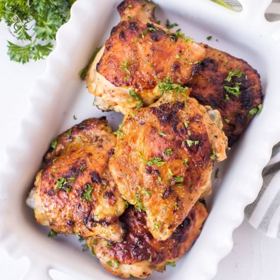 Oven Baked Chicken Thighs