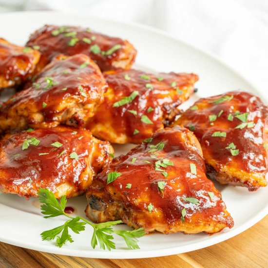 baked bbq chicken thighs