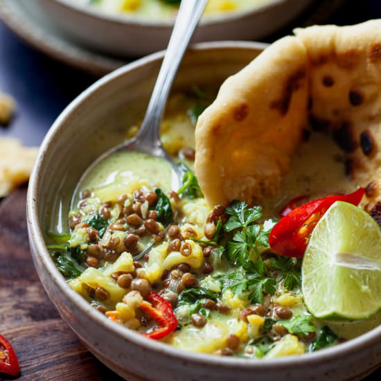 Lentil and Cauliflower Coconut Stew