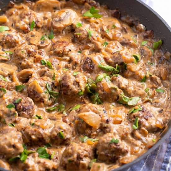 Meatball Stroganoff