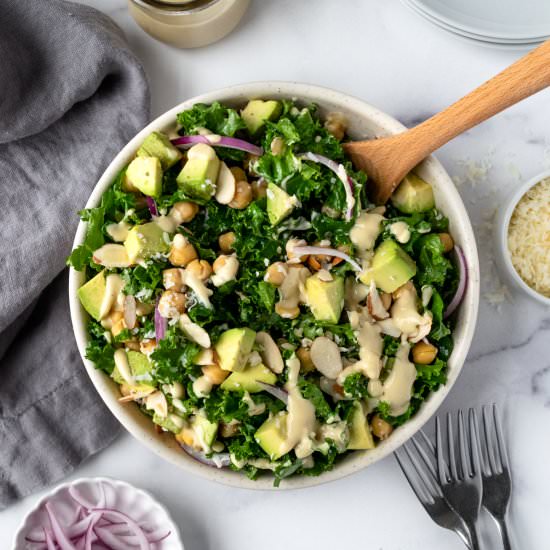 Kale Salad with Tahini Dressing