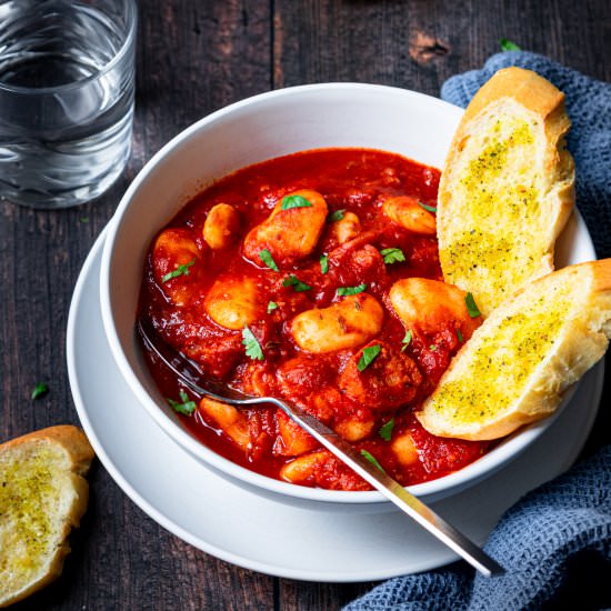 Chorizo Butter Bean Stew