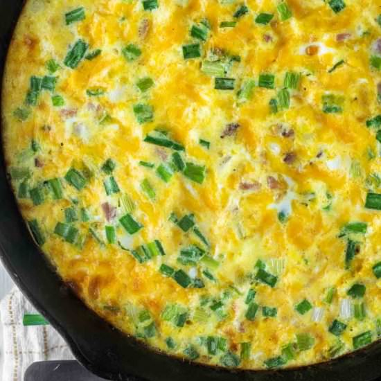 Ham and Cheese Frittata