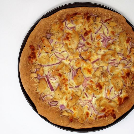 Garlicky Chicken & Red Onion Pizza