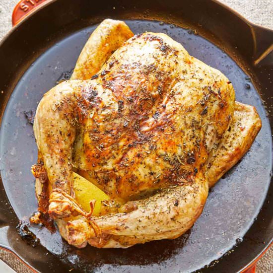 Easy Oven Roasted Whole Chicken