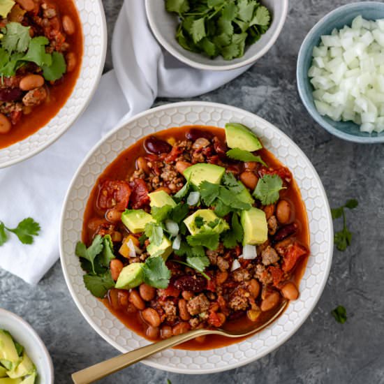 30-Minute Chicken Chipotle Chili