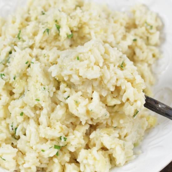 Creamy Parmesan Rice