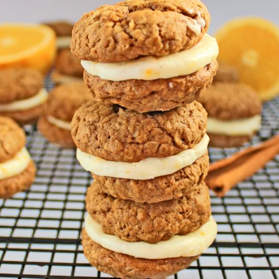Gingerbread Orange Sandwich Cookies