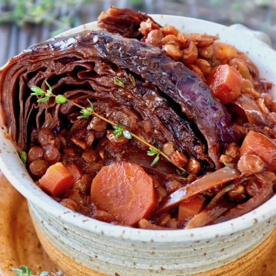 Slow Cooked Red Cabbage Stew