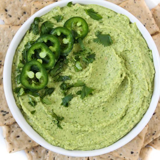 Cilantro Jalapeno Hummus