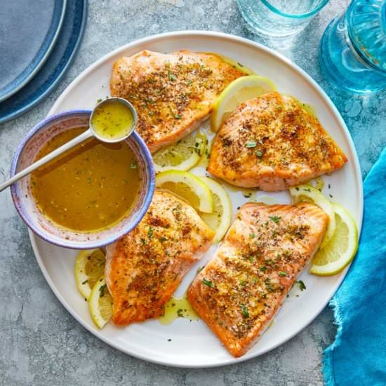 Broiled Salmon