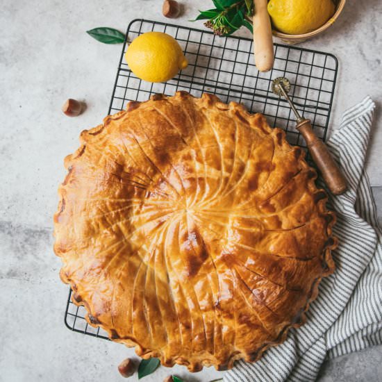 Hazelnut and Lemon King Cake