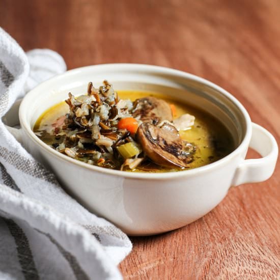 Instant Pot Chicken Wild Rice Soup