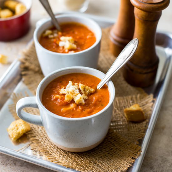 Tomato Roasted Red Pepper Soup