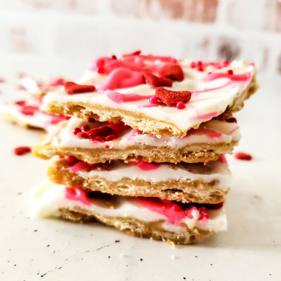 Valentines Saltine Cracker Candy