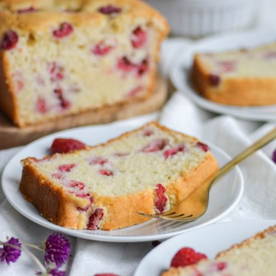 Vegan Lemon Raspberry Cake