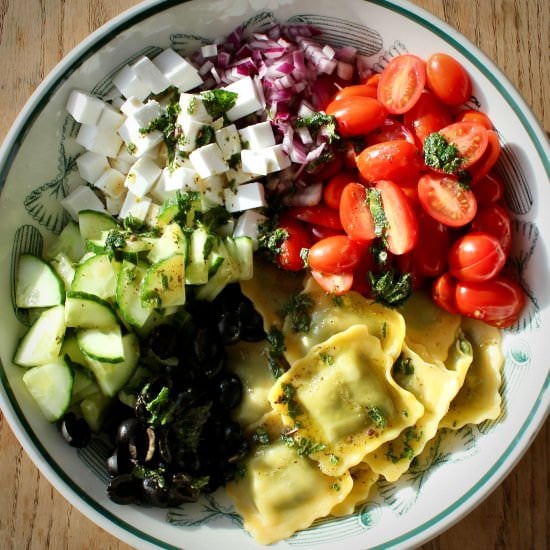 Vegan Greek Pasta Salad