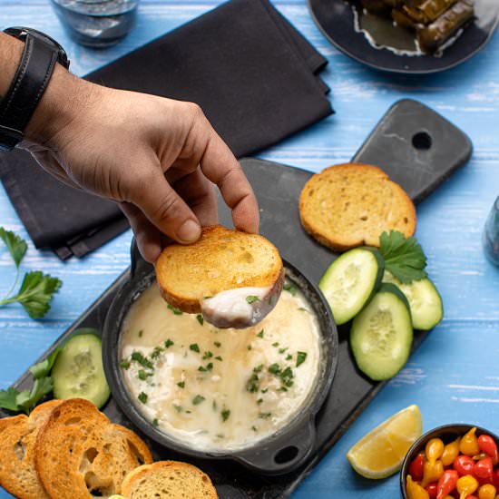 Vegan Greek Saganaki Dip
