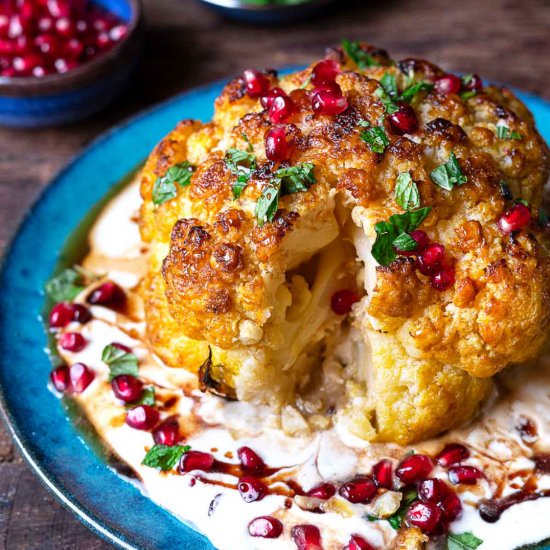 Whole Roasted Cauliflower