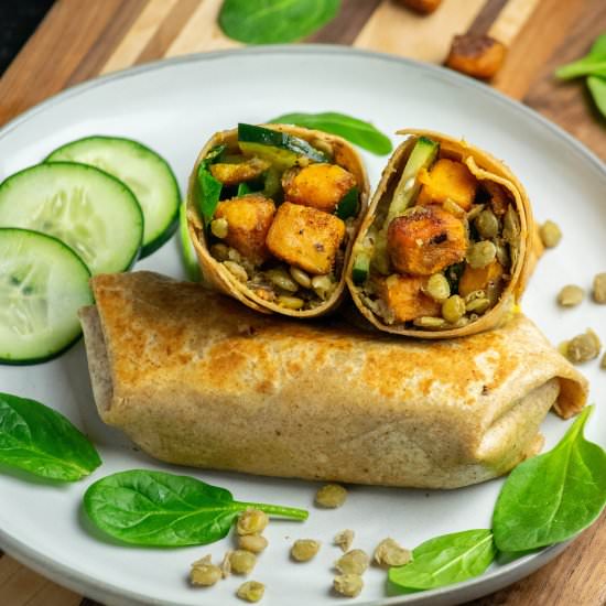 Curried Sweet Potato Wrap