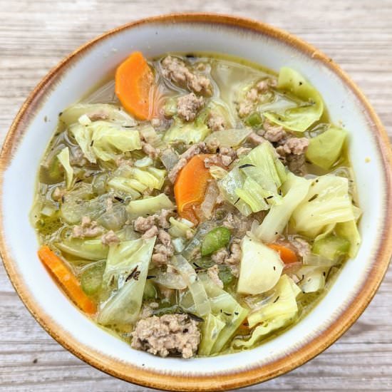 Ground Turkey Cabbage Soup