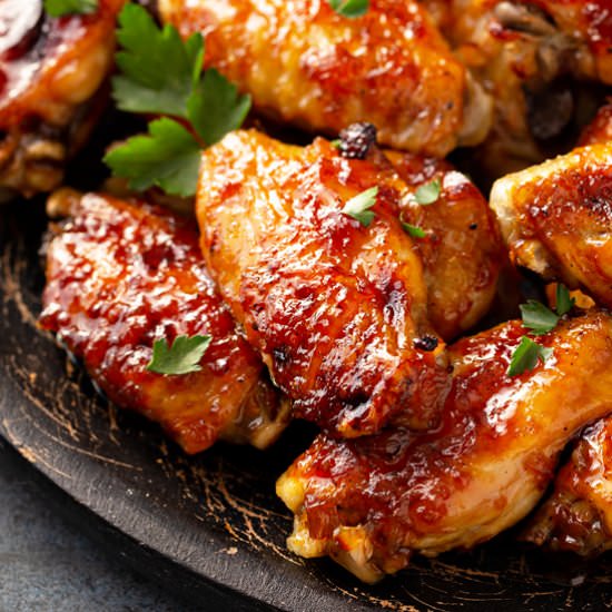 Caribbean Baked Chicken Wings