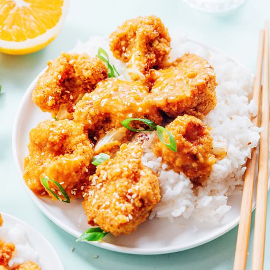 Sticky Orange Cauliflower