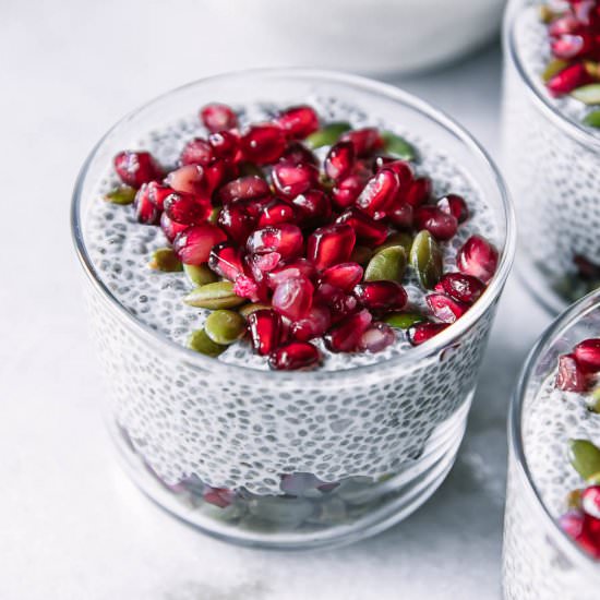 Pomegranate Chia Seed Pudding
