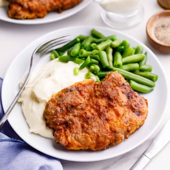 Air Fryer Chicken-Fried Steak