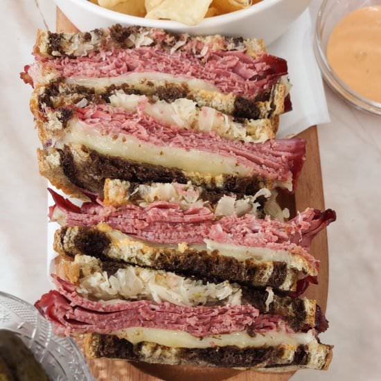 Air Fryer Reuben Sandwich