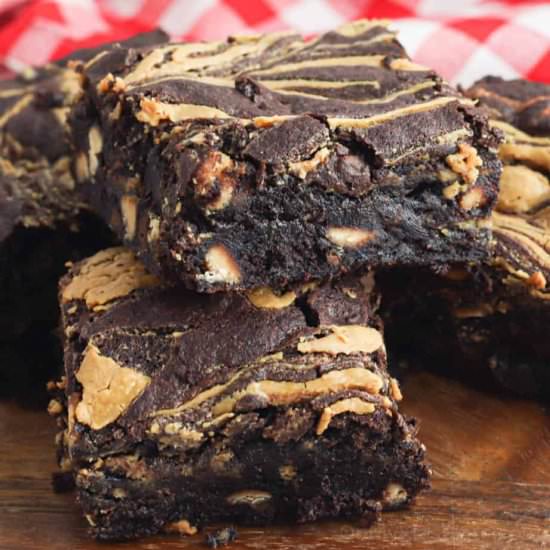 Chocolate Peanut Butter Brownies