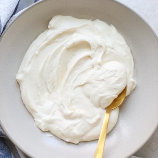 Healthy cream cheese frosting