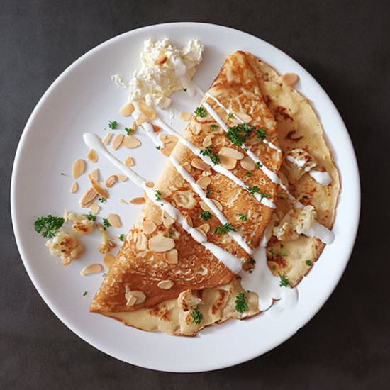 Cauliflower Crepes