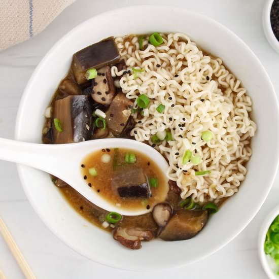 Eggplant Miso Soup